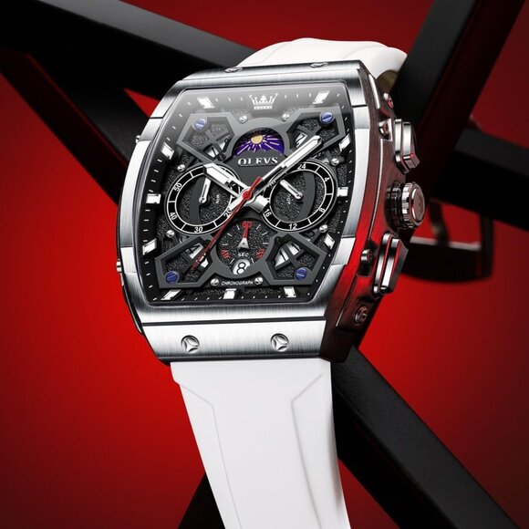 ⚡Watches for Men Waterproof Analog Quartz Chronograph Business Casual Dress - Picture 5 of 9